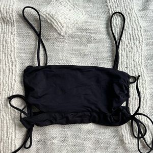 Frankies Bikini Black Bandeau Top